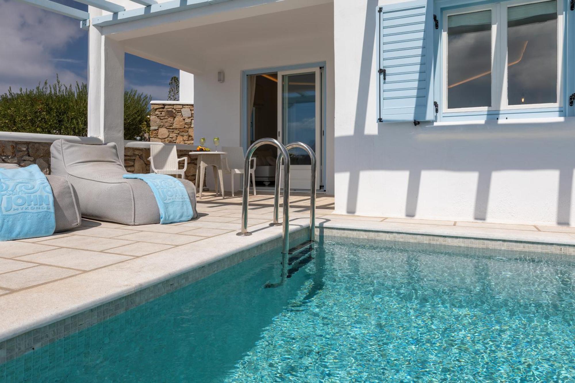 Saint John Hotel Villas & Spa Agios Ioannis Diakoftis Exterior foto Private pool at the hotel