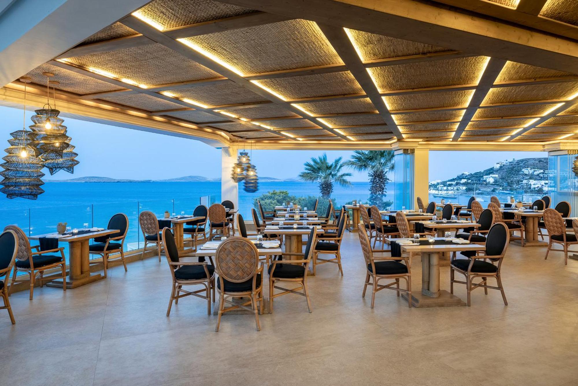 Saint John Hotel Villas & Spa Agios Ioannis Diakoftis Exterior foto The restaurant at the Mykonos Grand Resort
