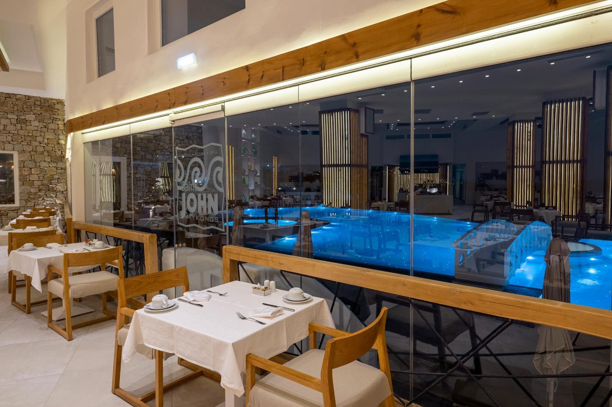 Saint John Hotel Villas & Spa Agios Ioannis Diakoftis Exterior foto The restaurant